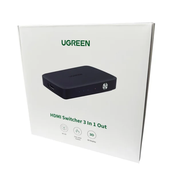 Ugreen switch splitter splitter switch HDMI - 3x HDMI 4K 30Hz black (CM332 80125)eng
