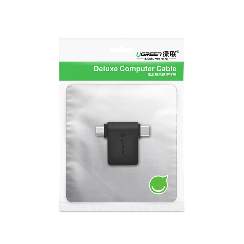 Ugreen adapter OTG USB USB 3.2 Gen 1 (5Gbps) - USB Type C / micro USB black (30453)eng