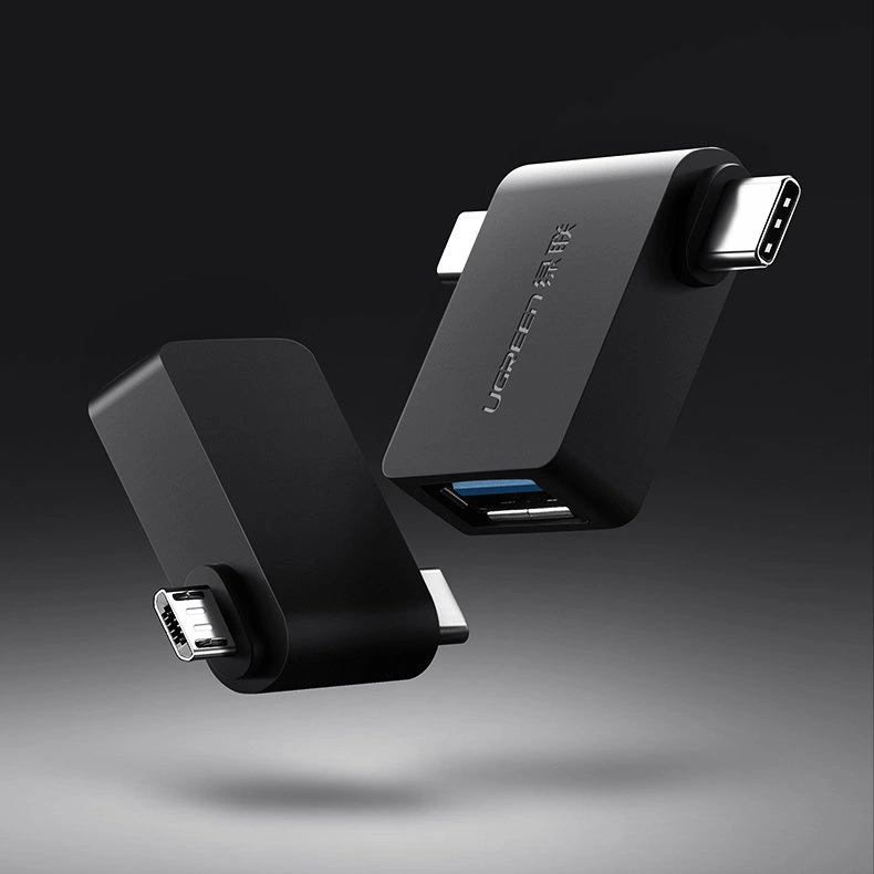 Ugreen adapter OTG USB USB 3.2 Gen 1 (5Gbps) - USB Type C / micro USB black (30453)eng