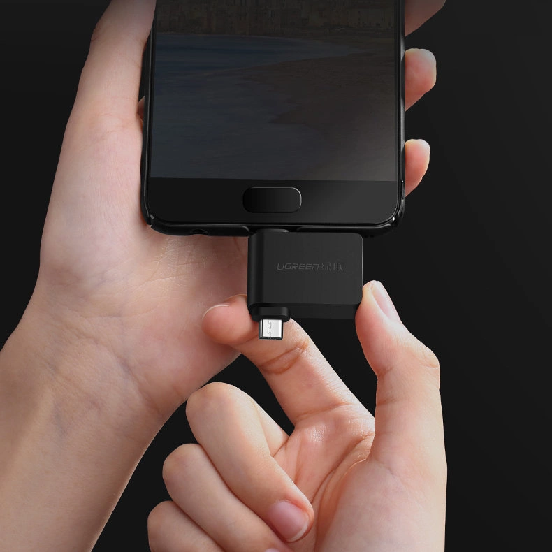 Ugreen adapter OTG USB USB 3.2 Gen 1 (5Gbps) - USB Type C / micro USB black (30453)eng