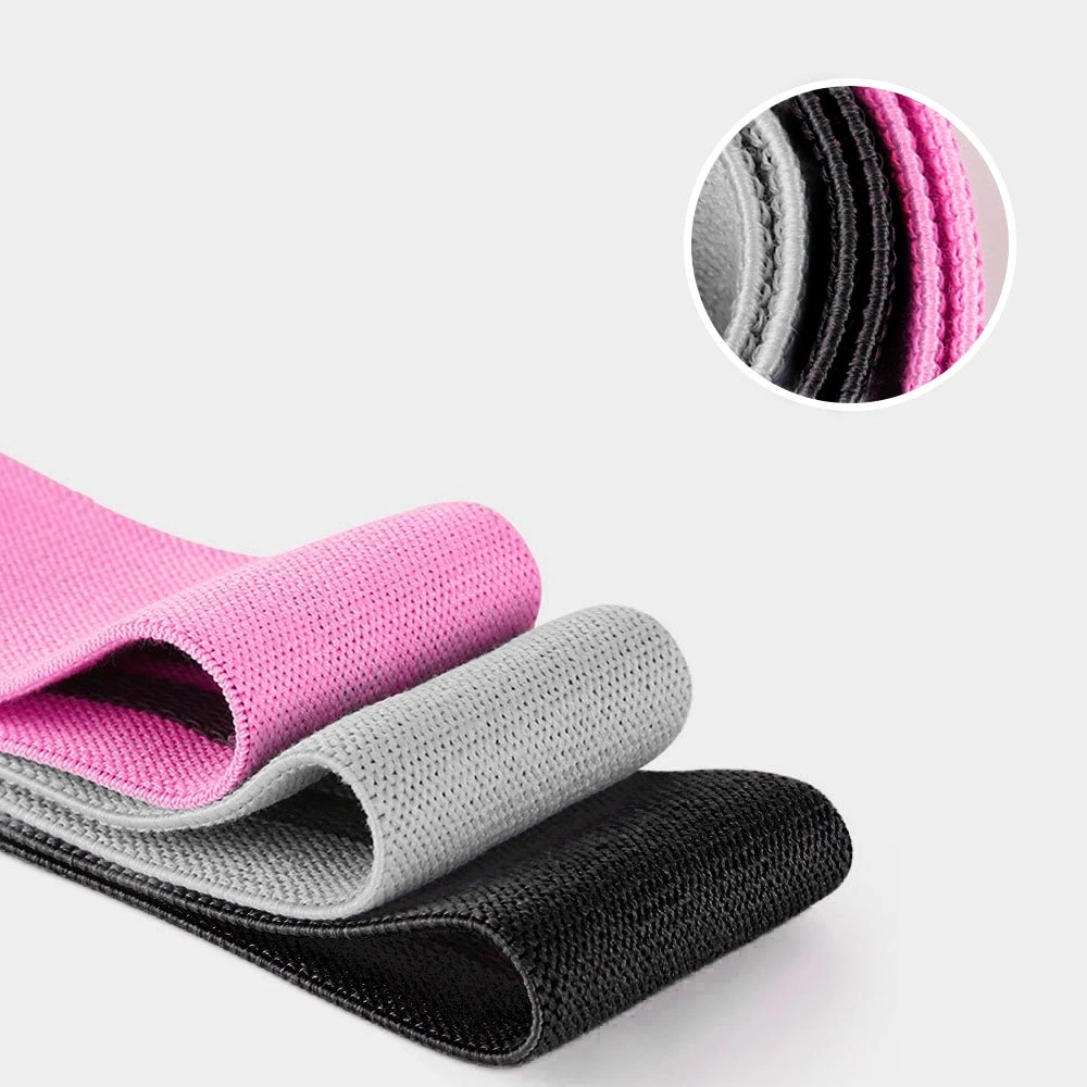 Wozinsky set of 3x fabric bands resistance bands mini band for yoga fitness crossfit exercises (WFB-01)eng