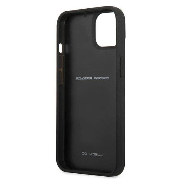 Ferrari FEHCP13SFCABK iPhone 13 mini 5.4" black/black hardcase On Track Real Carboneng