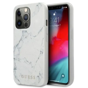 Guess Marble Case for iPhone 13 Pro / 13 - Whiteeng