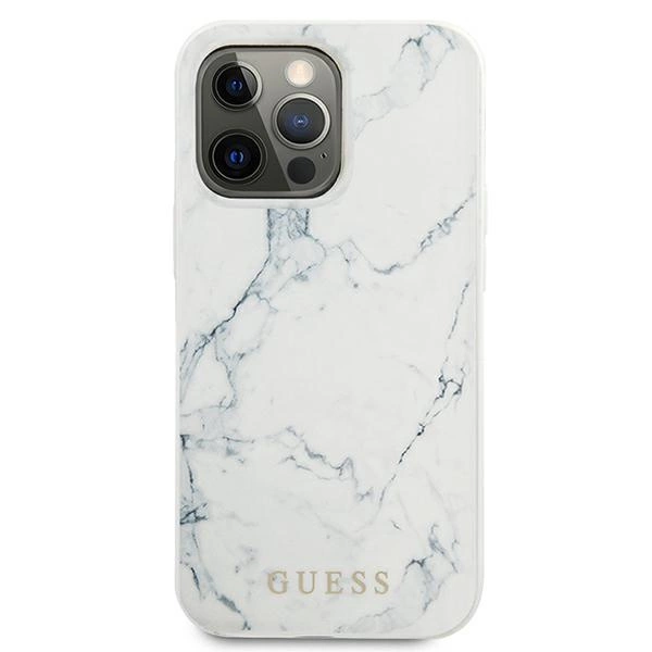 Guess Marble Case for iPhone 13 Pro / 13 - Whiteeng