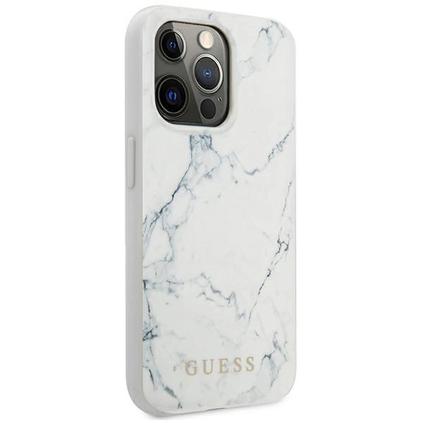 Guess Marble Case for iPhone 13 Pro / 13 - Whiteeng