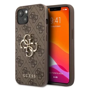 Guess GUHCP13M4GMGBR iPhone 13 6,1" brązowy/brown hardcase 4G Big Metal Logoeng