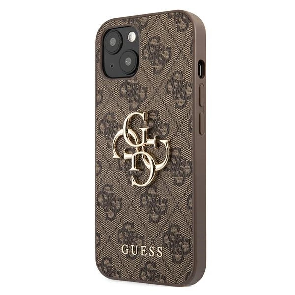 Guess GUHCP13M4GMGBR iPhone 13 6,1" brązowy/brown hardcase 4G Big Metal Logoeng