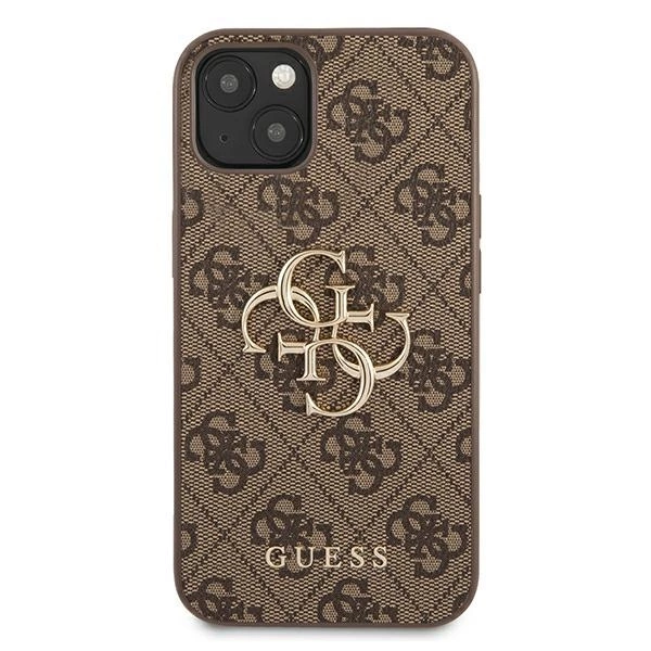 Guess GUHCP13M4GMGBR iPhone 13 6,1" brązowy/brown hardcase 4G Big Metal Logoeng