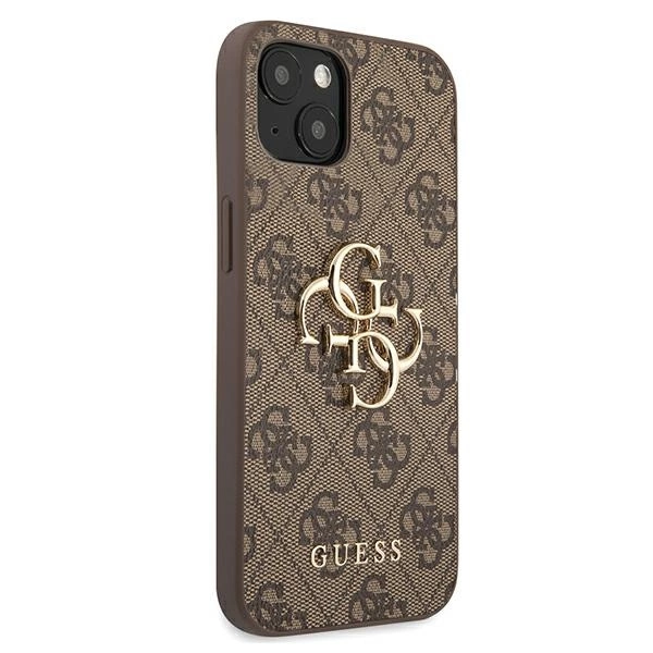 Guess GUHCP13M4GMGBR iPhone 13 6,1" brązowy/brown hardcase 4G Big Metal Logoeng