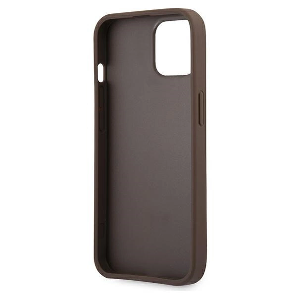 Guess GUHCP13M4GMGBR iPhone 13 6,1" brązowy/brown hardcase 4G Big Metal Logoeng