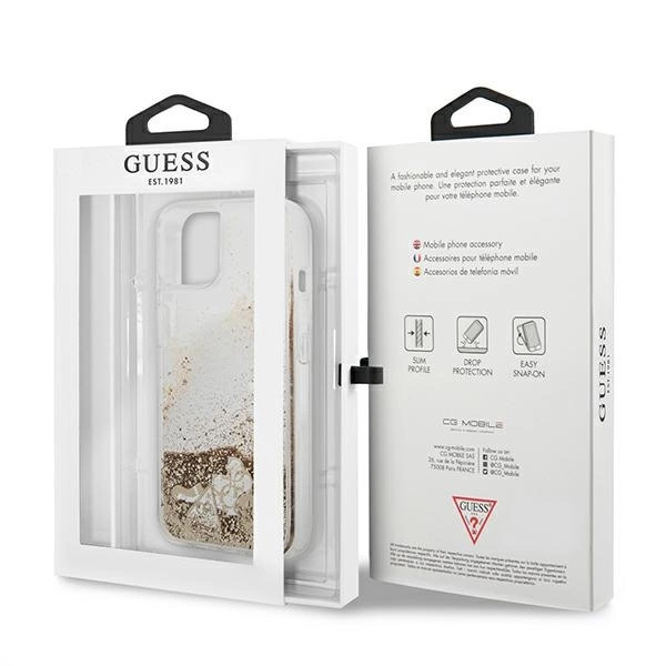 Guess Glitter Charms iPhone 13 mini Case - Goldeng