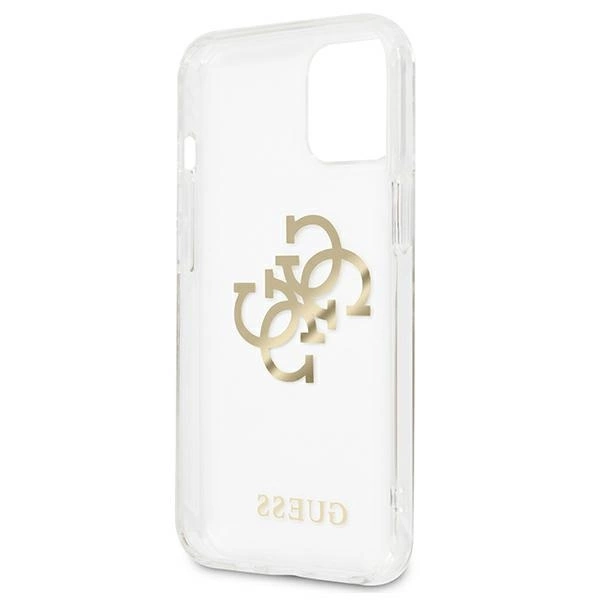 Guess GUHCP13SKS4GGO iPhone 13 mini 5.4" Transparent hardcase 4G Gold Charms Collectioneng