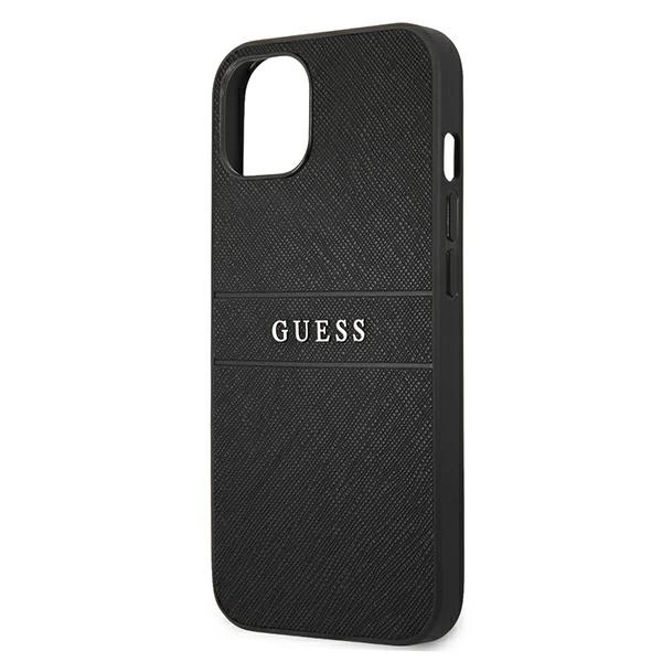Guess Saffiano Strap Case for iPhone 13 mini 5.4" - Blackeng
