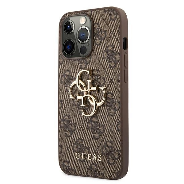 Guess GUHCP13X4GMGBR iPhone 13 Pro Max 6.7" brown/brown hardcase 4G Big Metal Logoeng
