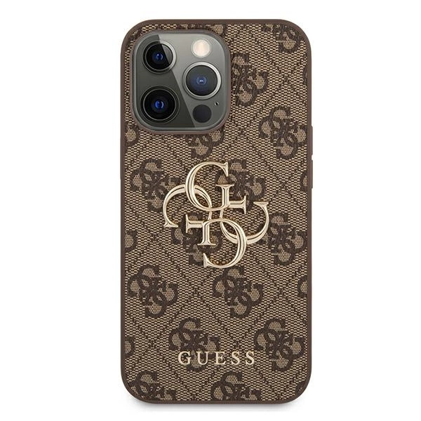Guess GUHCP13X4GMGBR iPhone 13 Pro Max 6.7" brown/brown hardcase 4G Big Metal Logoeng