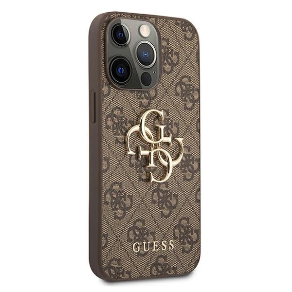 Guess GUHCP13X4GMGBR iPhone 13 Pro Max 6.7" brown/brown hardcase 4G Big Metal Logoeng