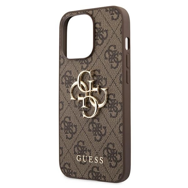 Guess GUHCP13X4GMGBR iPhone 13 Pro Max 6.7" brown/brown hardcase 4G Big Metal Logoeng