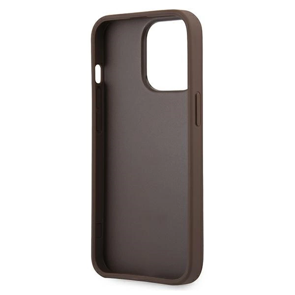 Guess GUHCP13X4GMGBR iPhone 13 Pro Max 6.7" brown/brown hardcase 4G Big Metal Logoeng