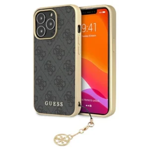 Guess GUHCP13XGF4GGR iPhone 13 Pro Max 6.7" grey/grey hardcase 4G Charms Collectioneng