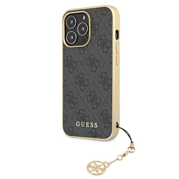Guess GUHCP13XGF4GGR iPhone 13 Pro Max 6.7" grey/grey hardcase 4G Charms Collectioneng