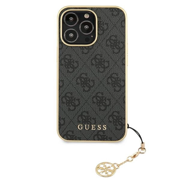 Guess GUHCP13XGF4GGR iPhone 13 Pro Max 6.7" grey/grey hardcase 4G Charms Collectioneng
