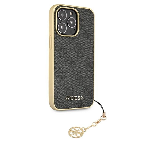 Guess GUHCP13XGF4GGR iPhone 13 Pro Max 6.7" grey/grey hardcase 4G Charms Collectioneng