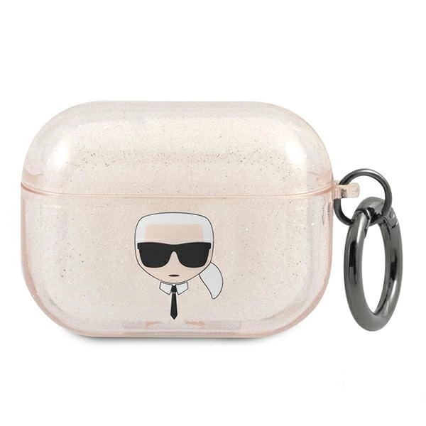 Karl Lagerfeld KLAPUKHGD AirPods Pro cover złoty/gold Glitter Karl`s Headeng