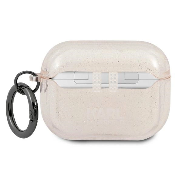 Karl Lagerfeld KLAPUKHGD AirPods Pro cover złoty/gold Glitter Karl`s Headeng