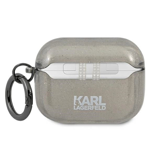 Karl Lagerfeld KLAPUKHGK AirPods Pro cover czarny/black Glitter Karl`s Headeng