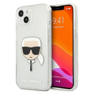 Karl Lagerfeld KLHCP13SKHTUGLS iPhone 13 mini 5,4" srebrny/silver hardcase Glitter Karl`s Headeng