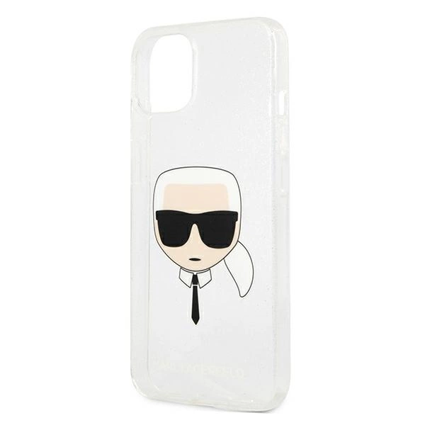 Karl Lagerfeld KLHCP13SKHTUGLS iPhone 13 mini 5,4" srebrny/silver hardcase Glitter Karl`s Headeng