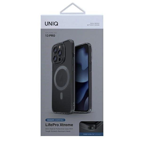Uniq LifePro Xtreme case iPhone 13 Pro / 13 6.1" magsafe smoke/smokeeng