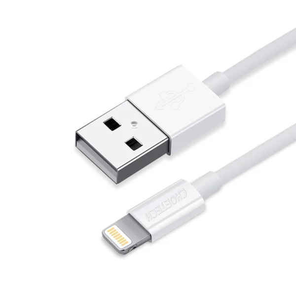 Choetech certified USB-A cable - Lightning MFI 1.8m white (IP0027)eng