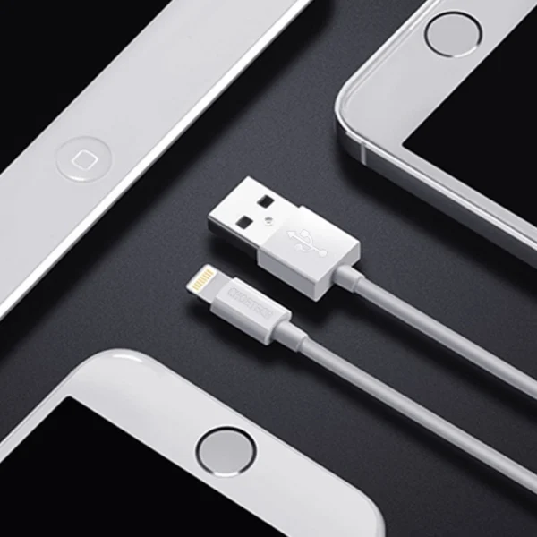Choetech certified USB-A cable - Lightning MFI 1.8m white (IP0027)eng