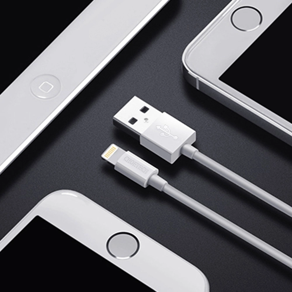 Choetech certified USB-A cable - Lightning MFI 1.8m white (IP0027)eng