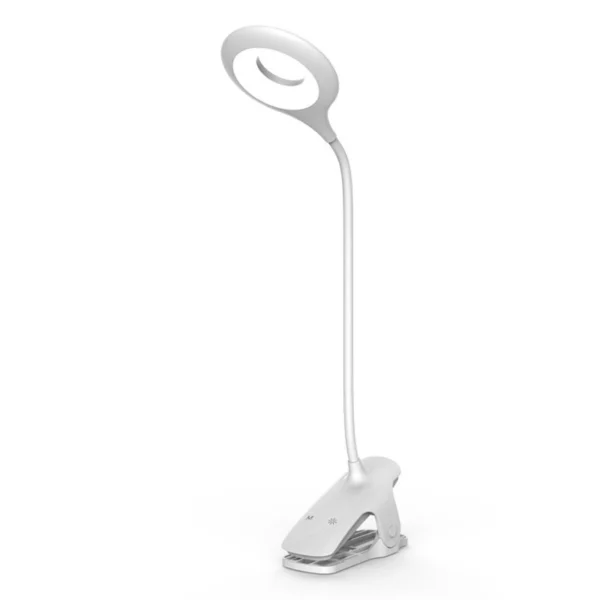 Wireless LED reading lamp with clip + white micro USB cableeng