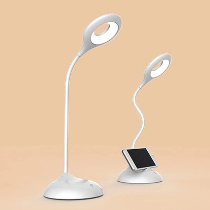 Wireless LED reading lamp with clip + white micro USB cableeng