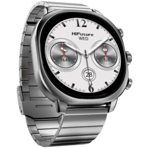 HIFUTURE stainless steel smartwatch with artificial intelligence AIX (OLED) (CORNING GLASS) silver
