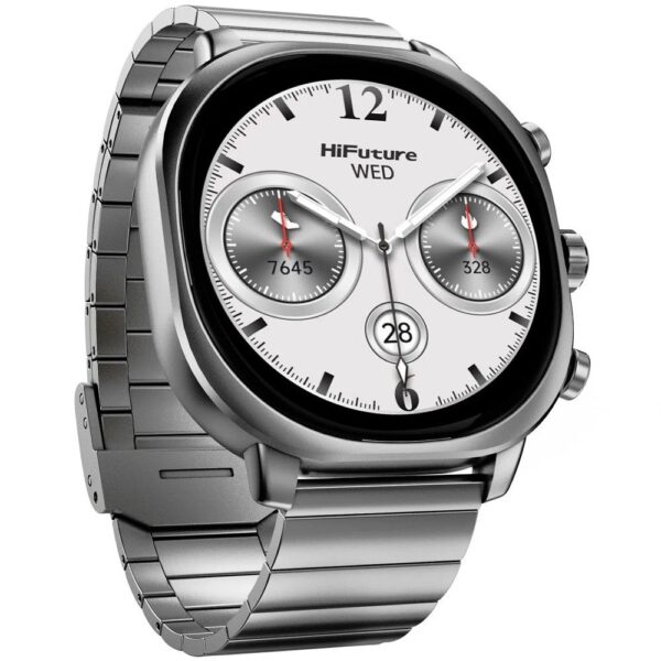 HIFUTURE stainless steel smartwatch with artificial intelligence AIX (OLED) (CORNING GLASS) silver
