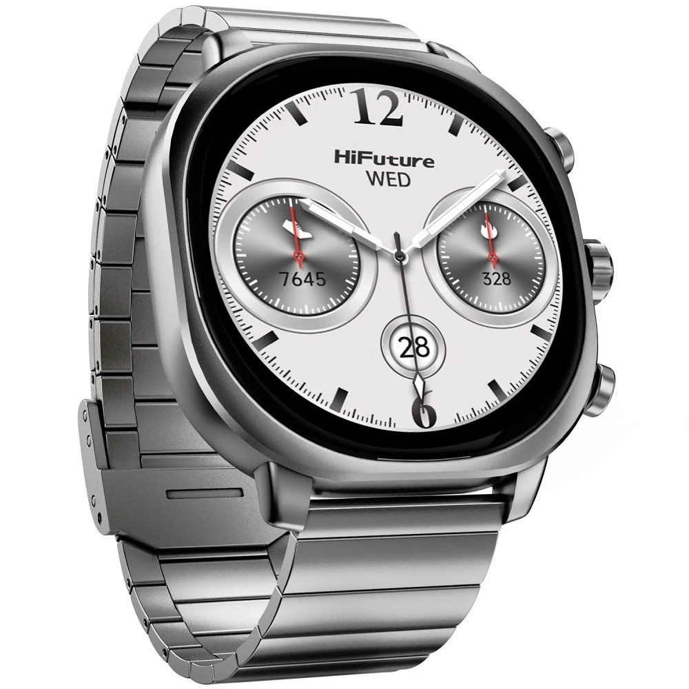 HIFUTURE stainless steel smartwatch with artificial intelligence AIX (OLED) (CORNING GLASS) silver