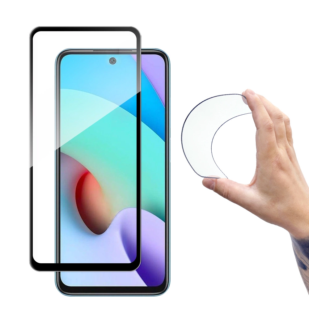 Wozinsky Full Cover Flexi Nano Glass Film Tempered Glass With Frame Xiaomi Redmi 10 Blackeng