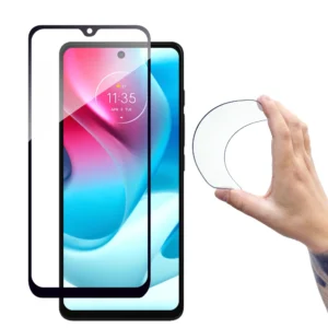 Full Cover Flexi Nano Glass Film Tempered Glass with Moto G60s Frameeng