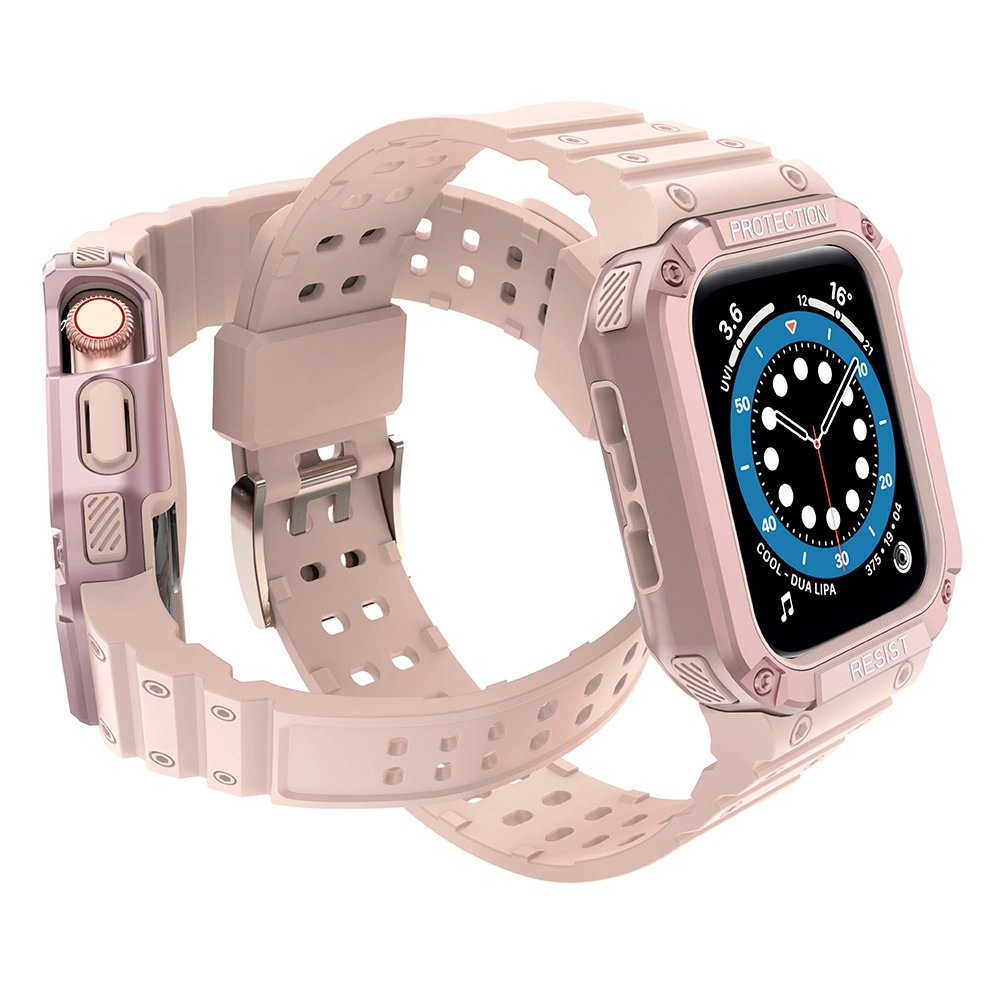 Protect Strap Band for Apple Watch 38/40/41mm Armored Case Strap - Pinkeng