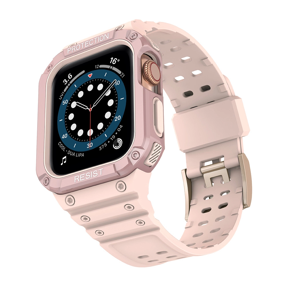 Protect Strap Band for Apple Watch 38/40/41mm Armored Case Strap - Pinkeng