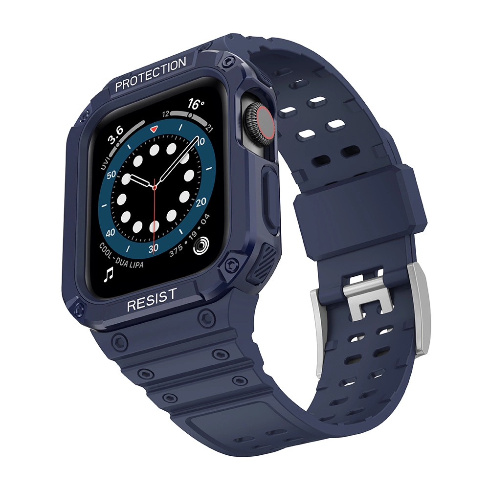 Protect Strap Band for Apple Watch 38/40/41mm Armored Case Strap - Blueeng
