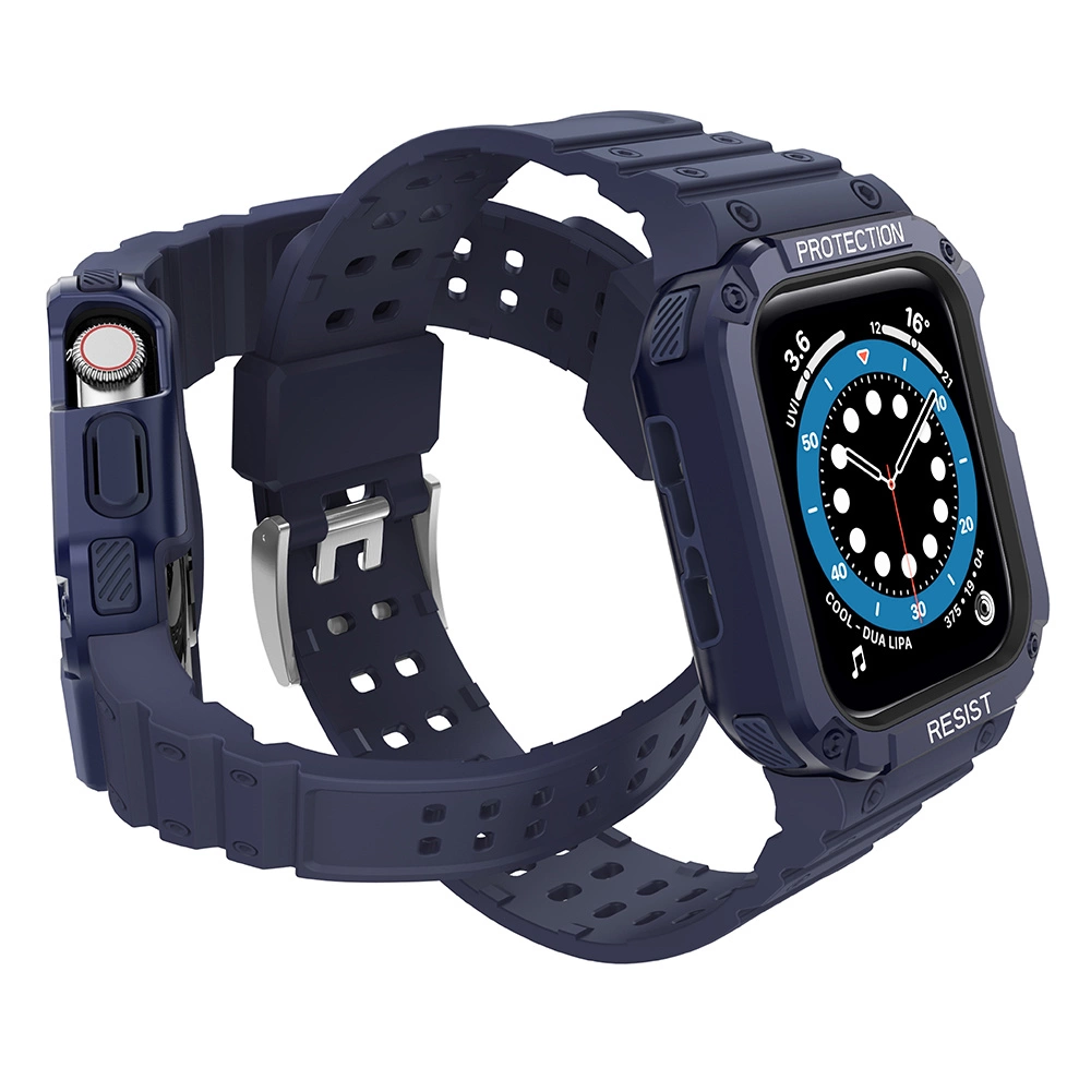 Protect Strap Band for Apple Watch 38/40/41mm Armored Case Strap - Blueeng