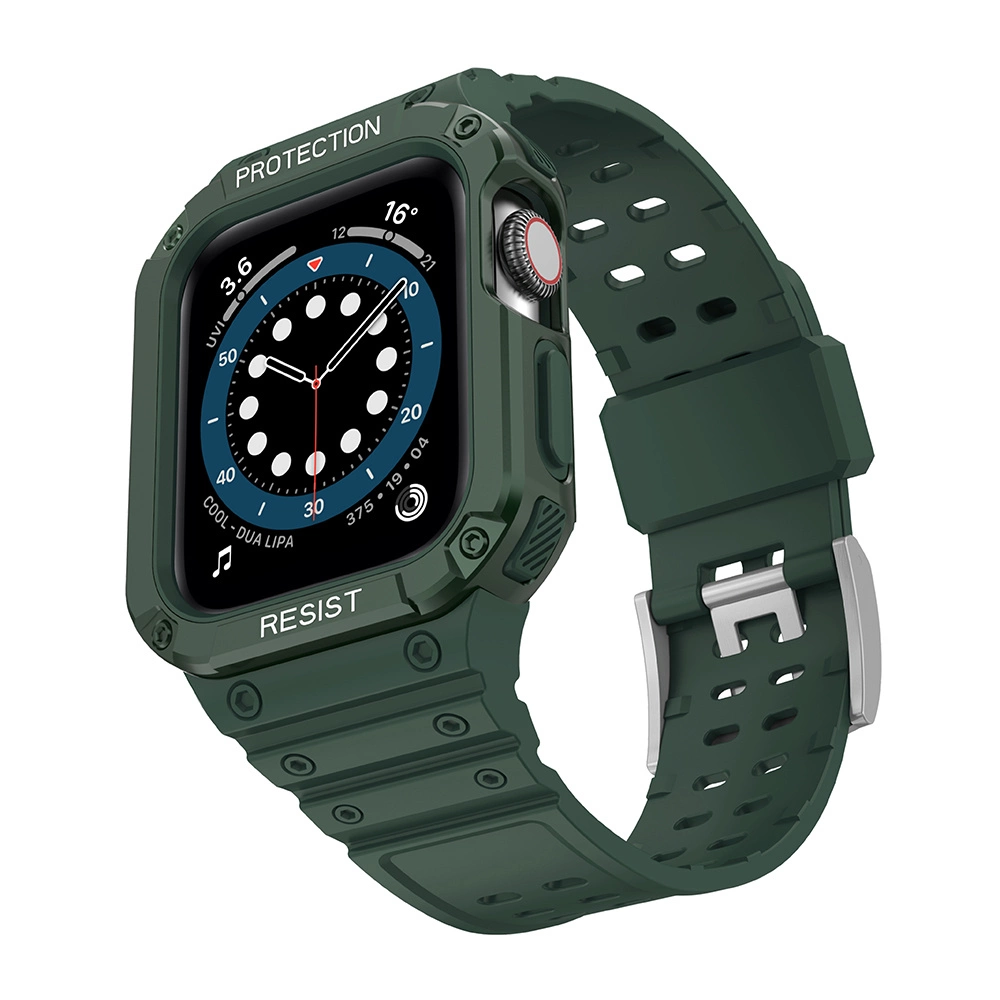 Protect Strap Band for Apple Watch 38/40/41mm Armored Case Strap - Greeneng