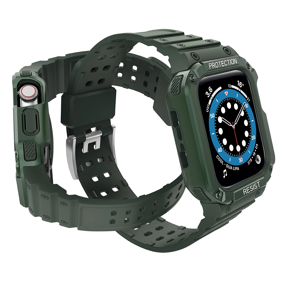 Protect Strap Band for Apple Watch 38/40/41mm Armored Case Strap - Greeneng