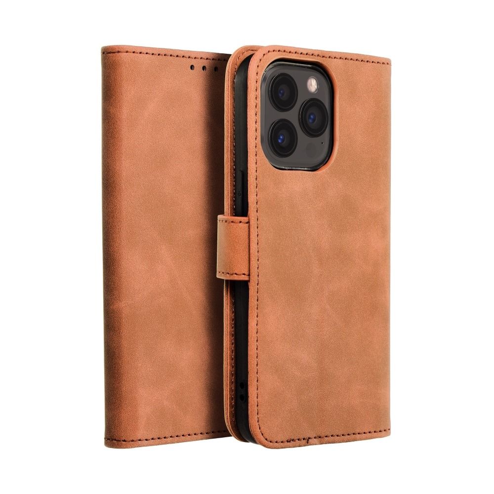 80587e97284253791054ad838c0c89fc TENDER Book Case for IPHONE 13 Pro brown