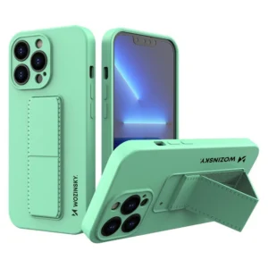 Wozinsky Kickstand Case silicone case with stand for iPhone 13 mini minteng